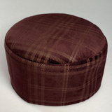 Velvet Checkered Stiff Kufi