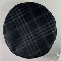 Velvet Checkered Stiff Kufi