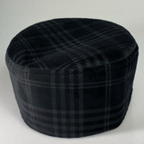 Velvet Checkered Stiff Kufi